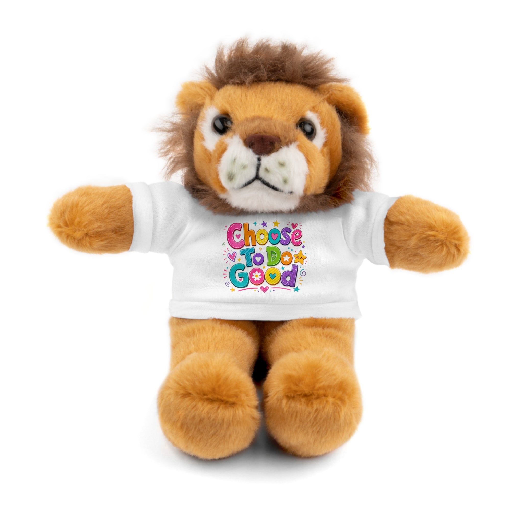 Choose To Do Good Plush Stuffed Animal with T-Shirt – Inspirational Teddy Bear & Animal Friend for Kids