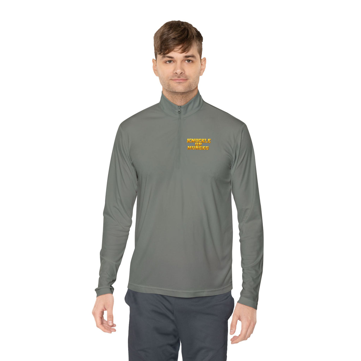 Knuckle Up Nurses Lightweight Quarter-Zip Pullover