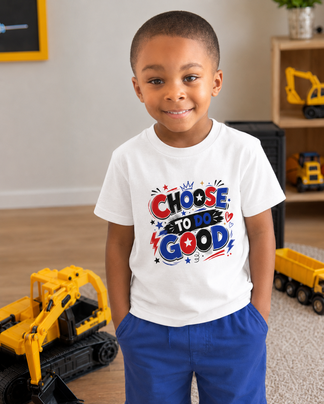 Choose To Do Good Boys Toddler T-Shirt | Colorful Inspirational Kids Tee | Positive Kindness Shirt