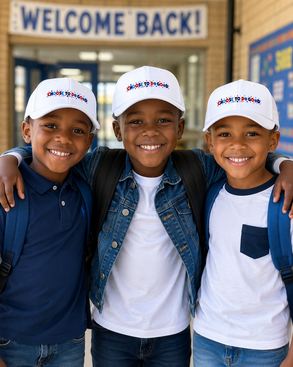 Choose To Do Good Boys Youth Baseball Cap | Embroidered Knuckle Up Kids Hat