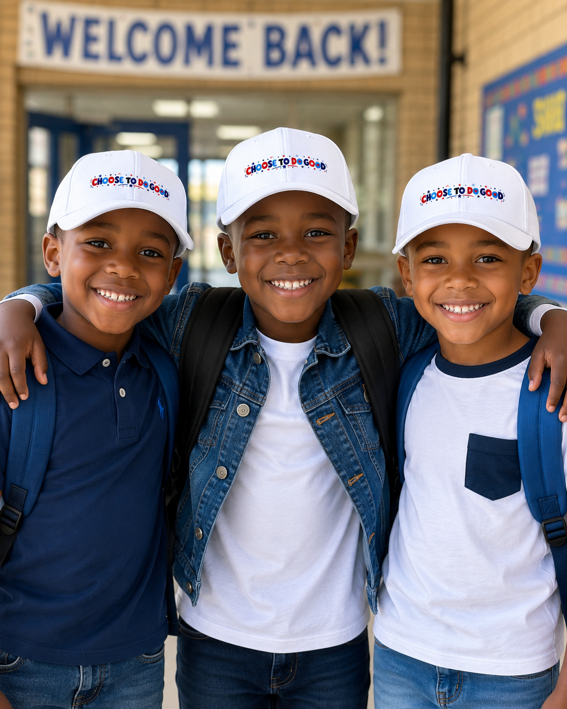 Choose To Do Good Boys Youth Baseball Cap | Embroidered Knuckle Up Kids Hat