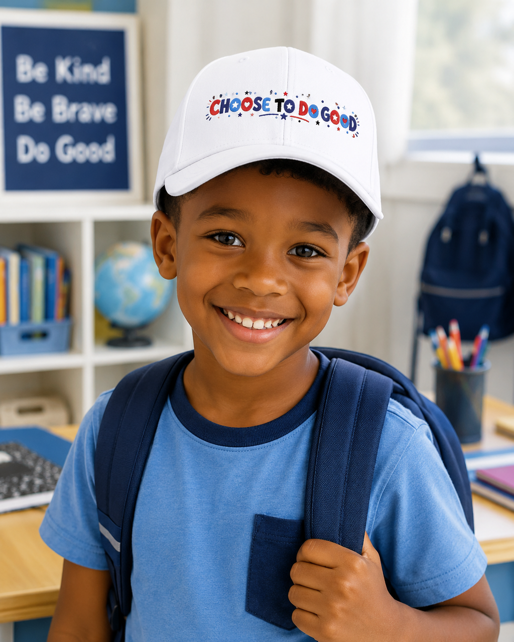Choose To Do Good Boys Youth Baseball Cap | Embroidered Knuckle Up Kids Hat