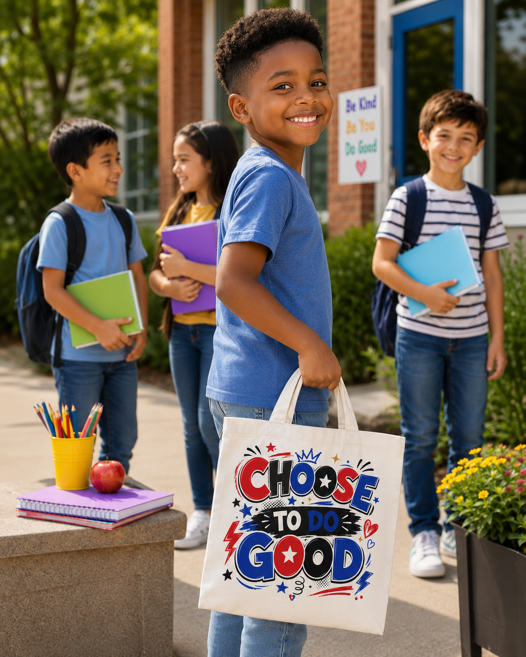 Choose To Do Good Kids Tote Bag | Knuckle Up Kids