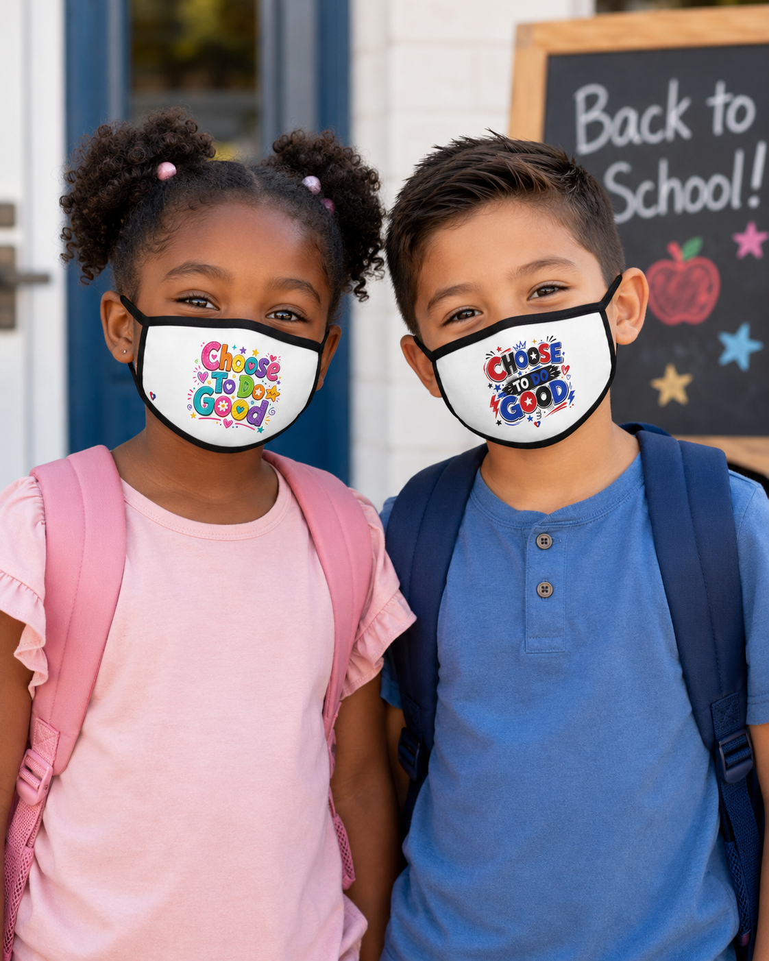 Choose To Do Good Girls Face Mask | Knuckle Up Kids