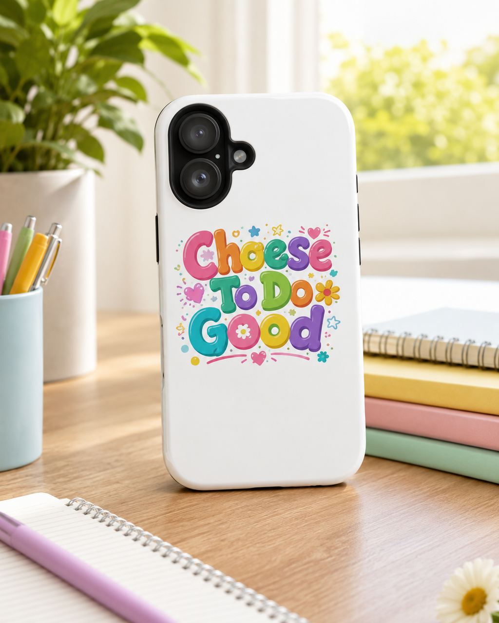 Choose To Do Good Girls iPhone 16 Phone Case | Knuckle Up Kids