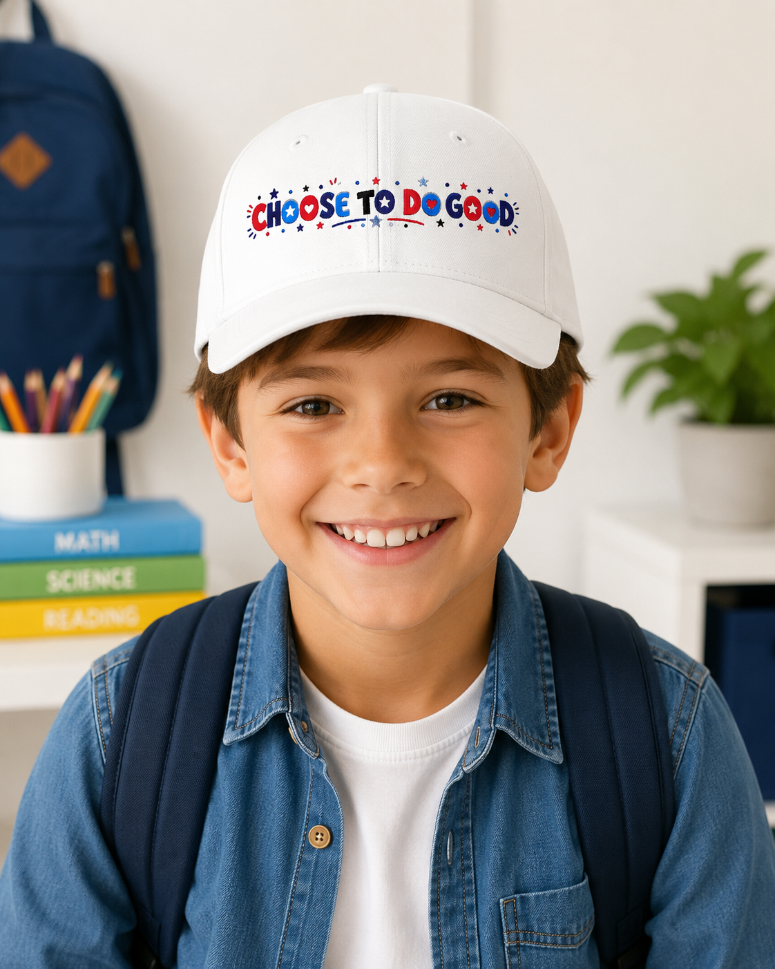 Choose To Do Good Boys Youth Baseball Cap | Embroidered Knuckle Up Kids Hat