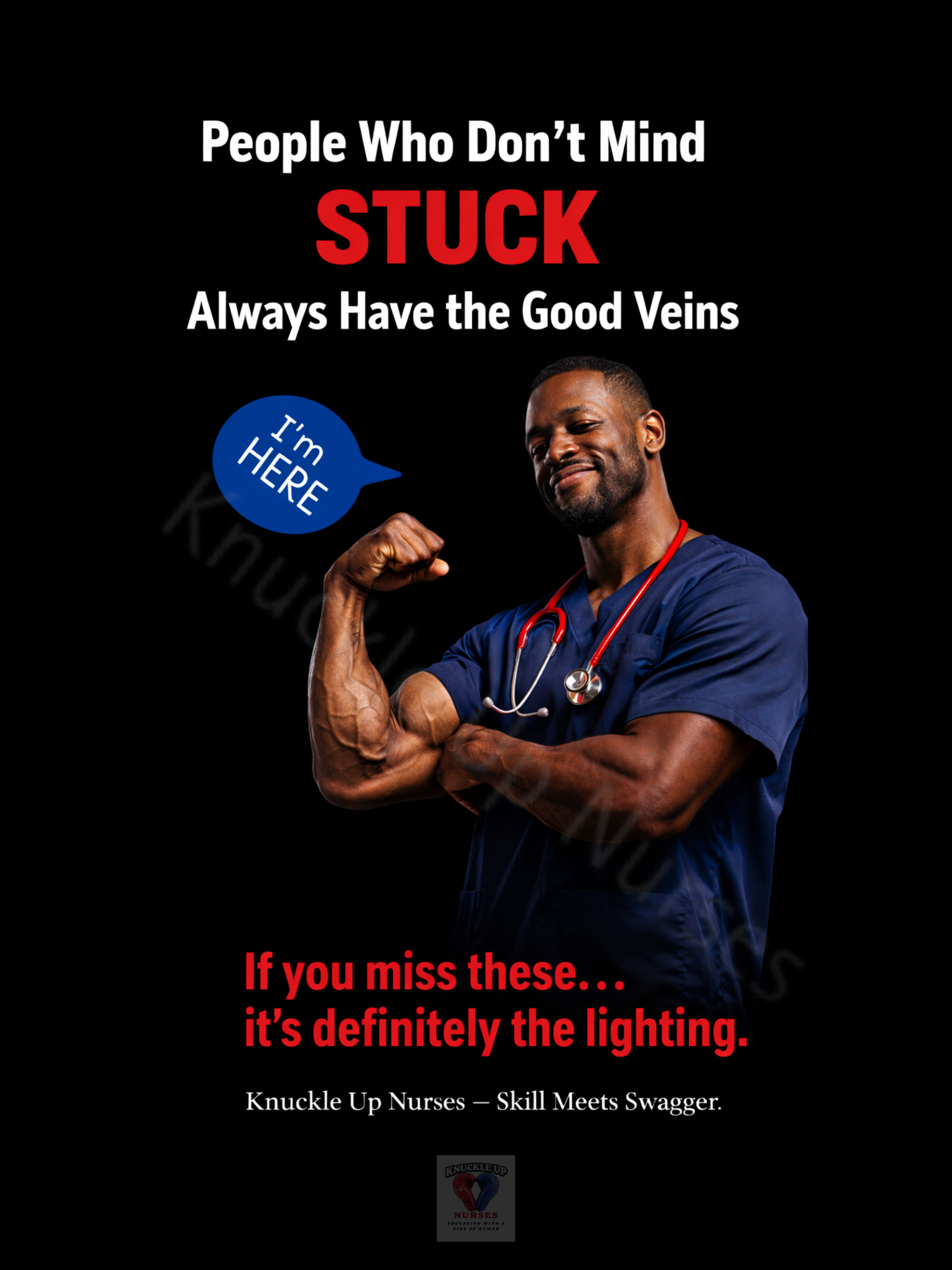“Good Veins Only” – Phlebotomy Humor Poster – DIGITAL DOWNLOAD (Printable Wall Art)