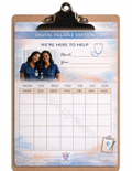 “We’re Here to Help” – Nurse Weekly Planner (Digital Fillable) – DIGITAL DOWNLOAD (Printable Wall Art)