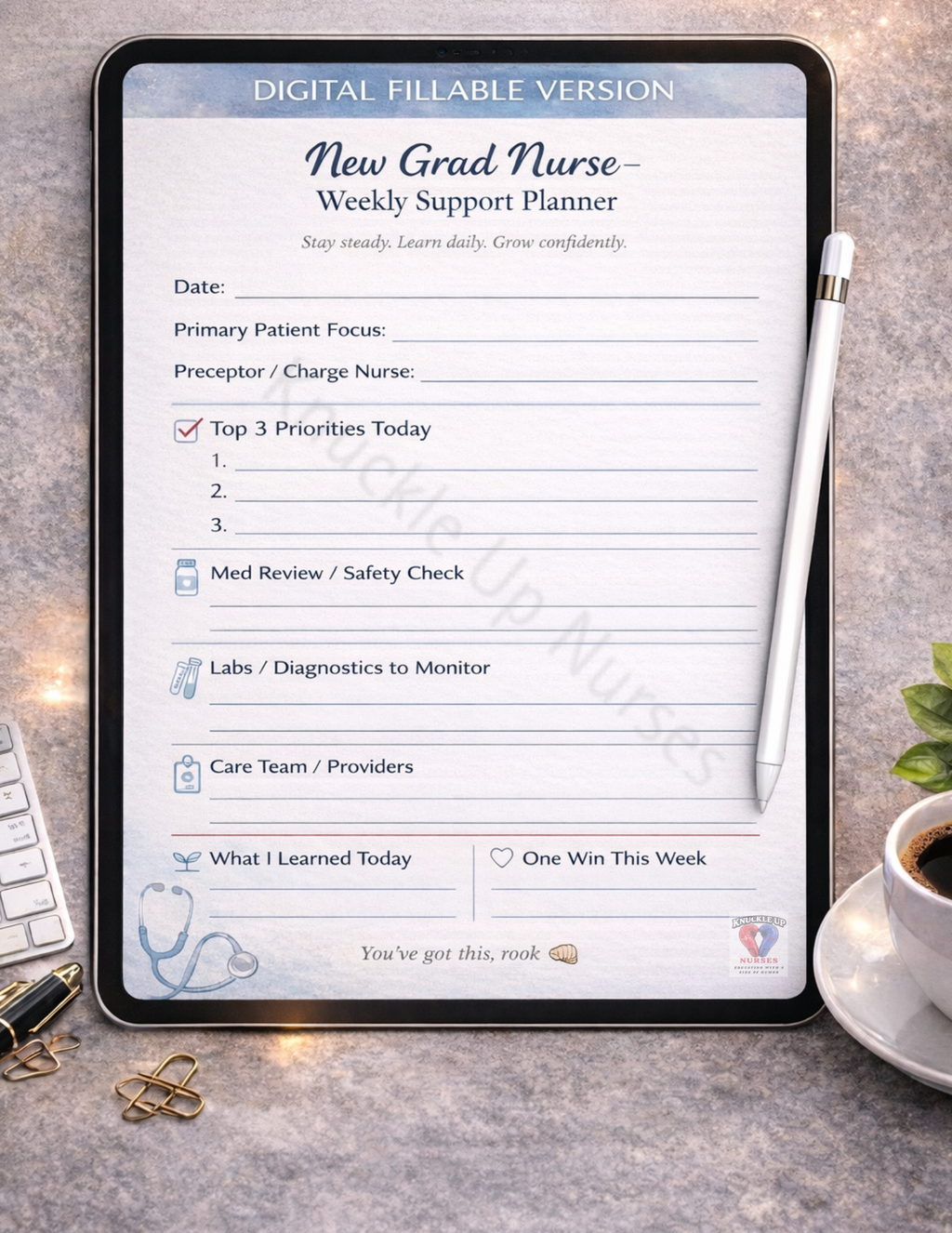 Nurse Workflow System Bundle | Brain Sheets, Planners & Trackers – DIGITAL DOWNLOAD (Printable Wall Art)