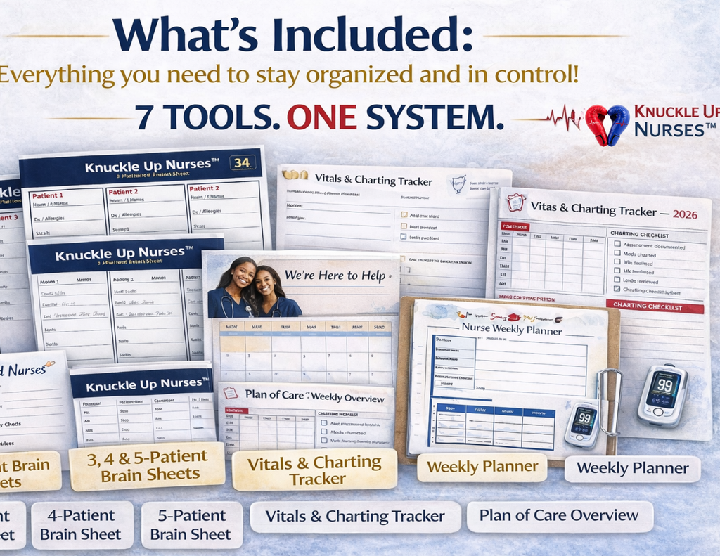 Nurse Workflow System Bundle | Brain Sheets, Planners & Trackers – DIGITAL DOWNLOAD (Printable Wall Art)