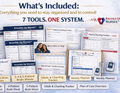 Nurse Workflow System Bundle | Brain Sheets, Planners & Trackers – DIGITAL DOWNLOAD (Printable Wall Art)
