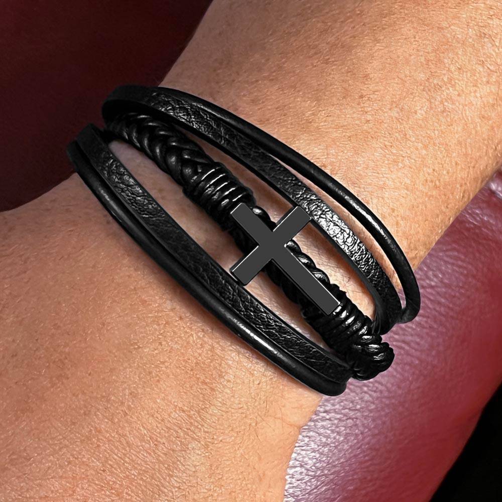 To My Son - Cross Bracelet
