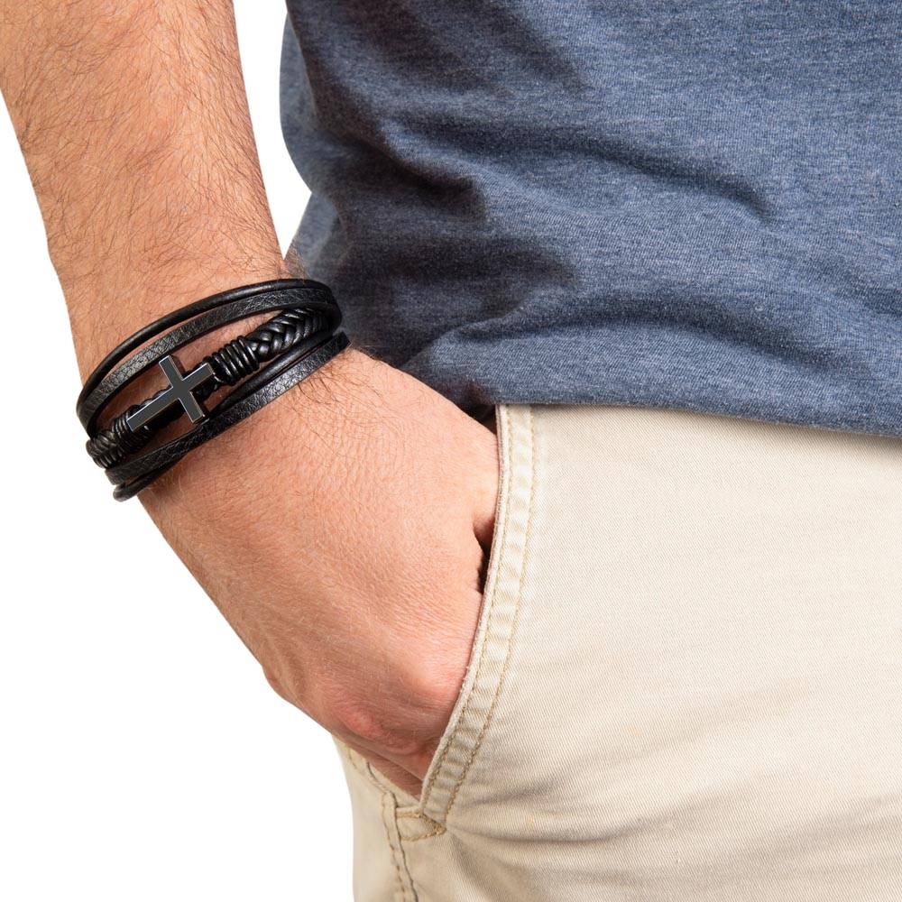 To My Son - Cross Bracelet