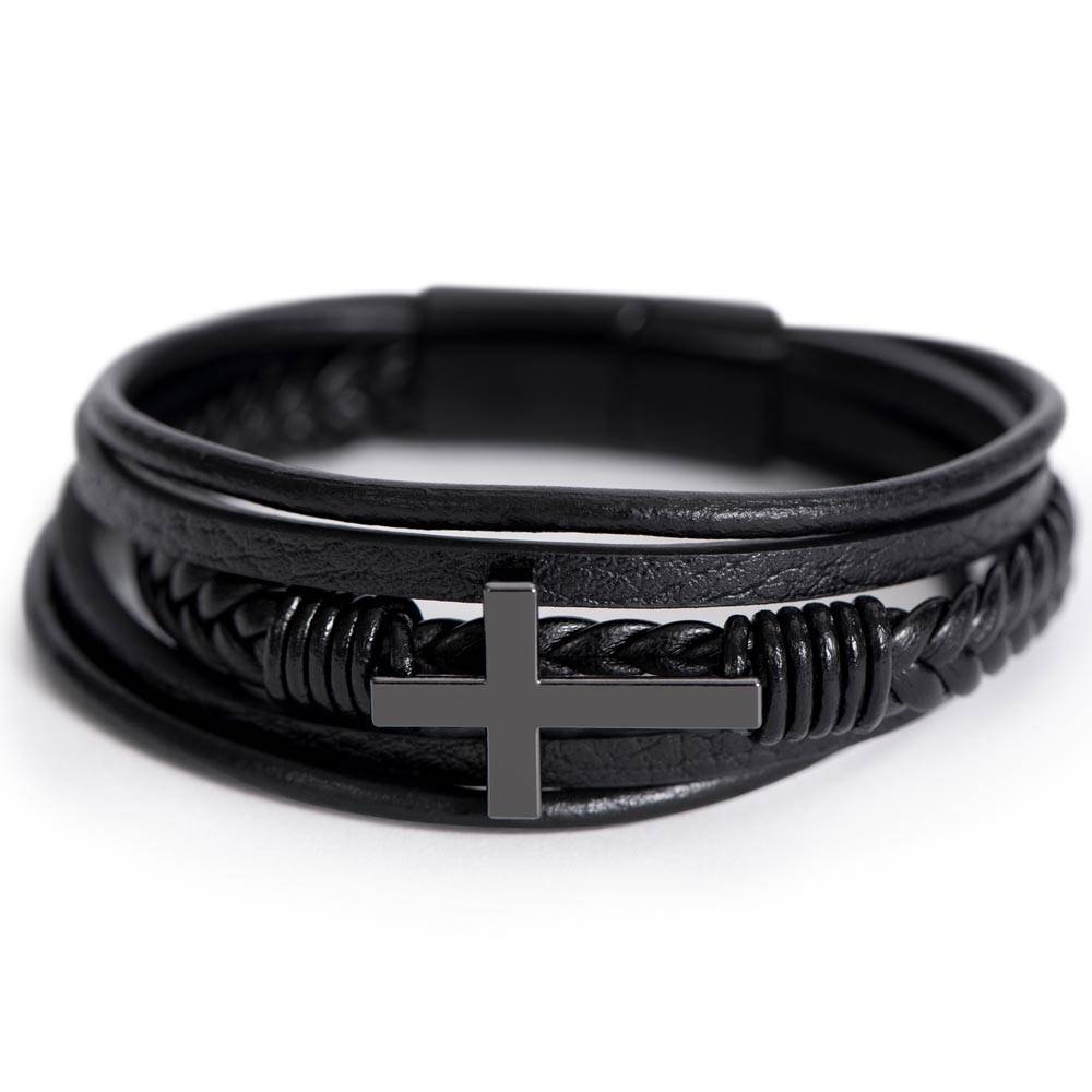 To My Son - Cross Bracelet