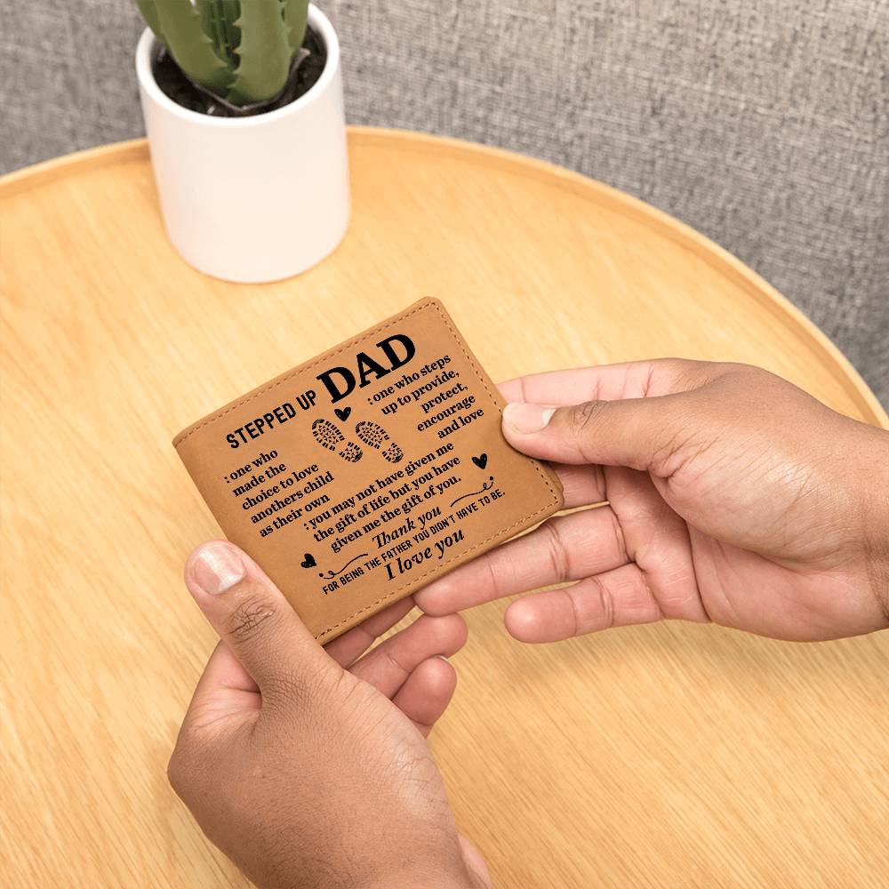 To My Stepdad Choice to Love – Leather Wallet