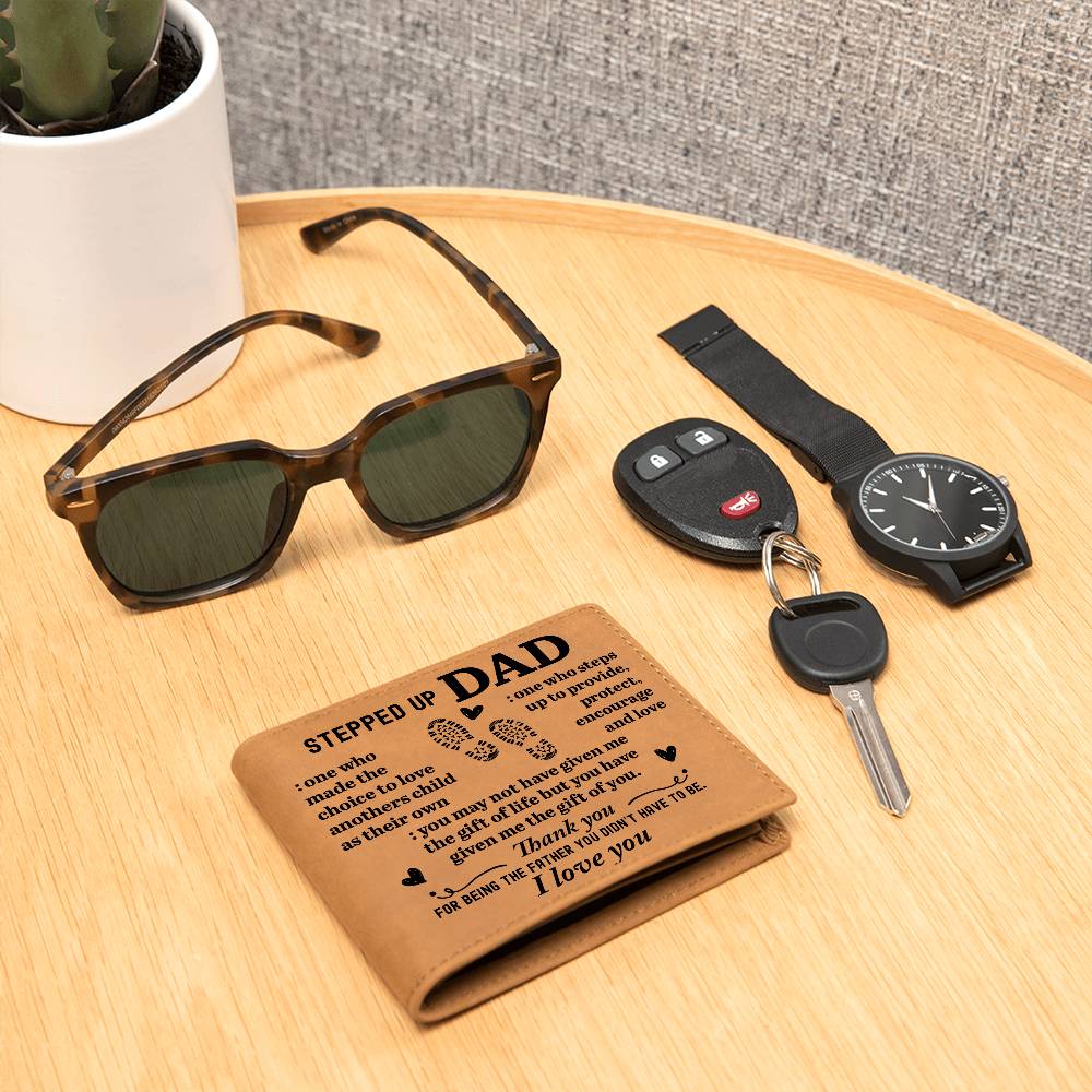 To My Stepdad Choice to Love – Leather Wallet