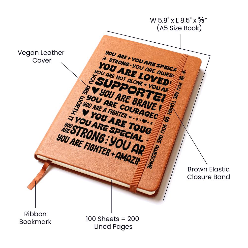 You Are a Fighter – Leather Journal