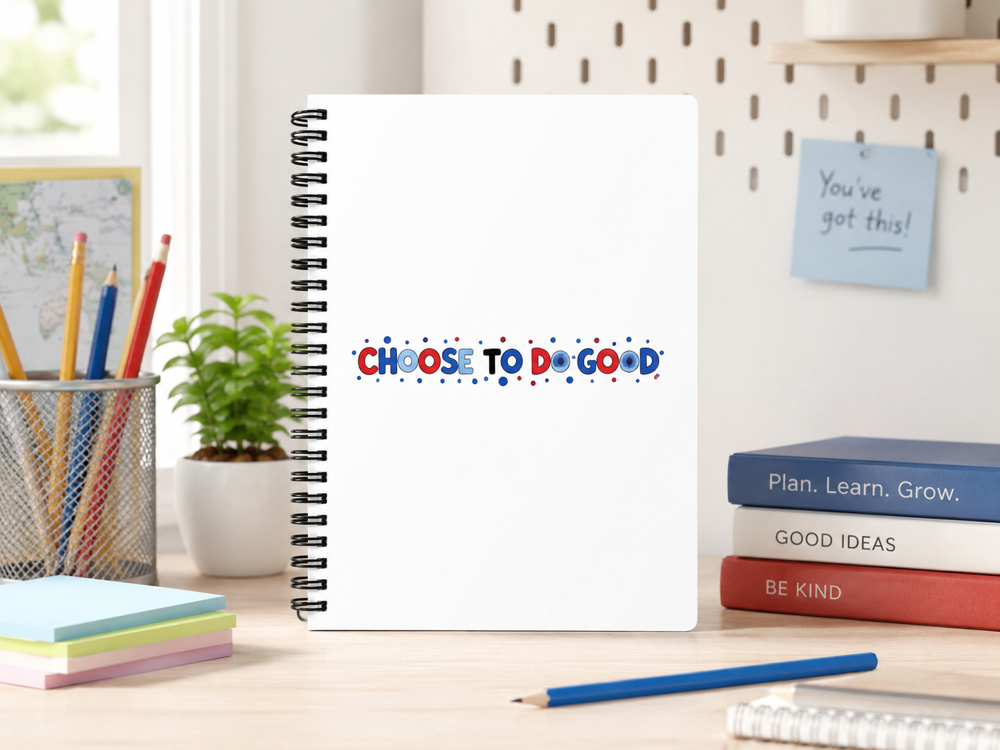Boys Choose To Do Good Ruled Line Spiral Notebook – Knuckle Up Kids