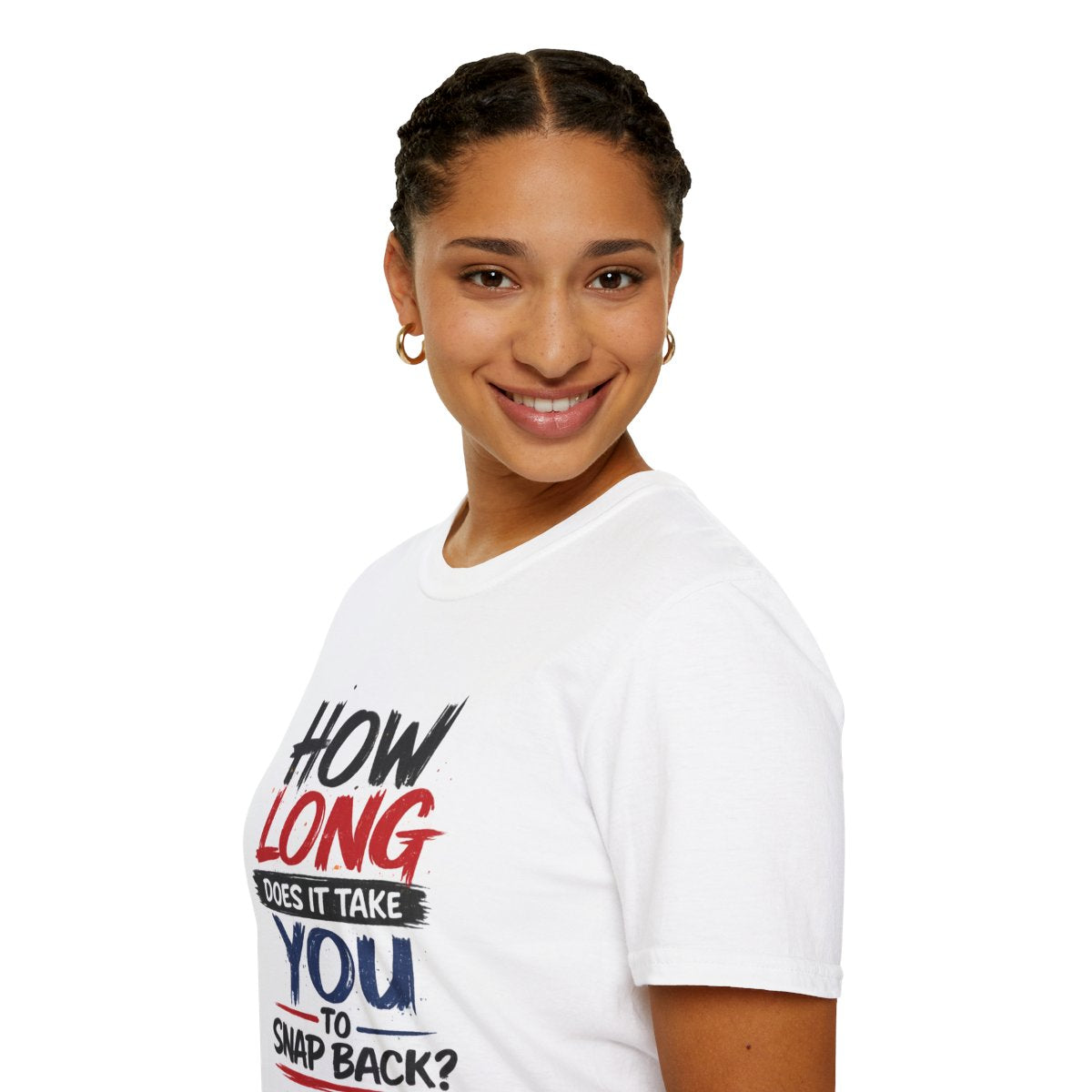 How Long Does It Take You to Snap Back? | Knuckle Up Nurses Graphic T-Shirt